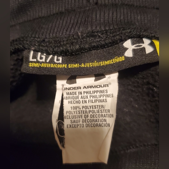 Under Armour Storm Sweatpants Size L Black Fleece - Picture 5 of 7